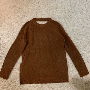 Loft sweater with triangle cutout back